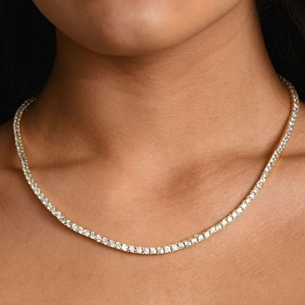 Silver Iced 3mm Tennis Chain