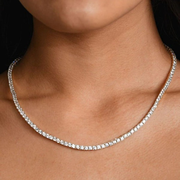 Silver Iced 3mm Tennis Chain